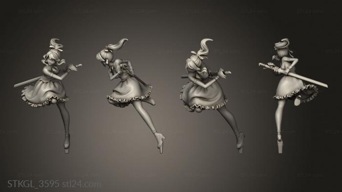 Figurines of girls (Jean Genshin Impact, STKGL_3595) 3D models for cnc