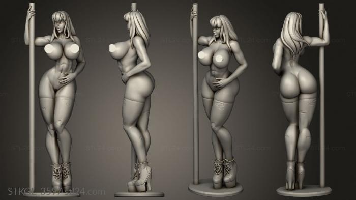 Figurines of girls (Jen Herron naked, STKGL_3597) 3D models for cnc