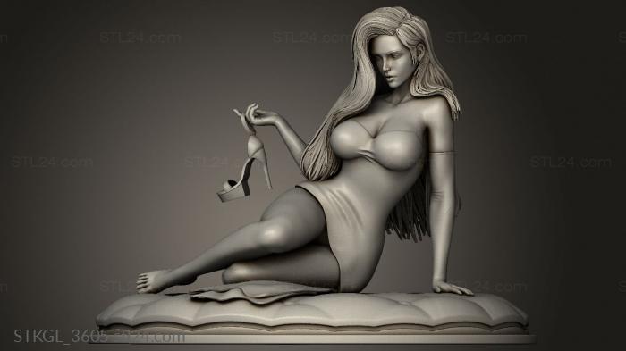 Figurines of girls (Jessica Rabbit nsfw, STKGL_3605) 3D models for cnc