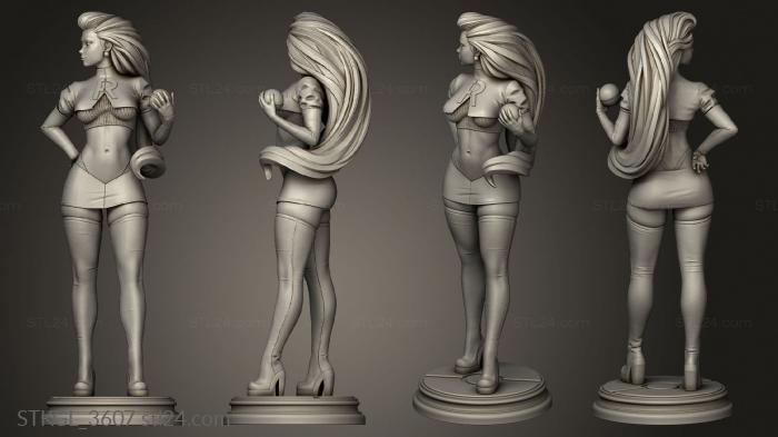 Figurines of girls (Jessie, STKGL_3607) 3D models for cnc