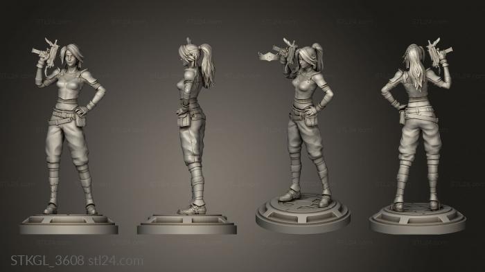 Figurines of girls (JESSIE BASE, STKGL_3608) 3D models for cnc