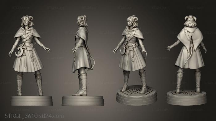 Figurines of girls (Jester Lavorare Critical Role Tail, STKGL_3610) 3D models for cnc