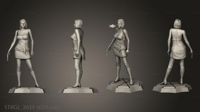 Figurines of girls (Jill Valentine Emanuel Skorepa, STKGL_3619) 3D models for cnc