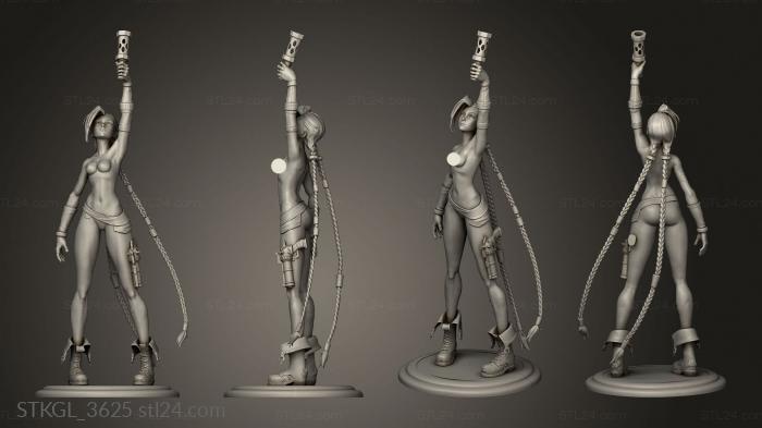 Figurines of girls (Jinx Arcane Azerama, STKGL_3625) 3D models for cnc