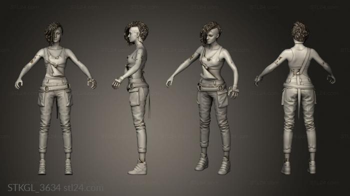 Figurines of girls (Judy Alvarez CP, STKGL_3634) 3D models for cnc