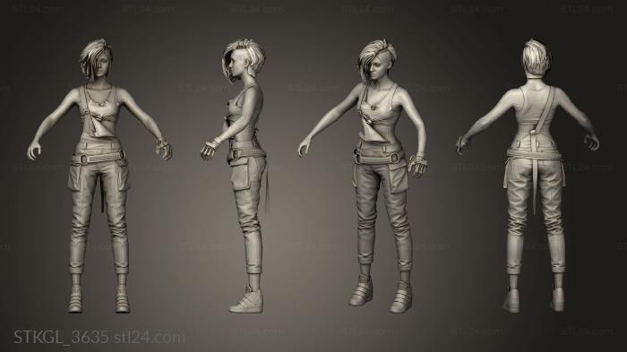 Figurines of girls (Judy Alvarez CP hd, STKGL_3635) 3D models for cnc