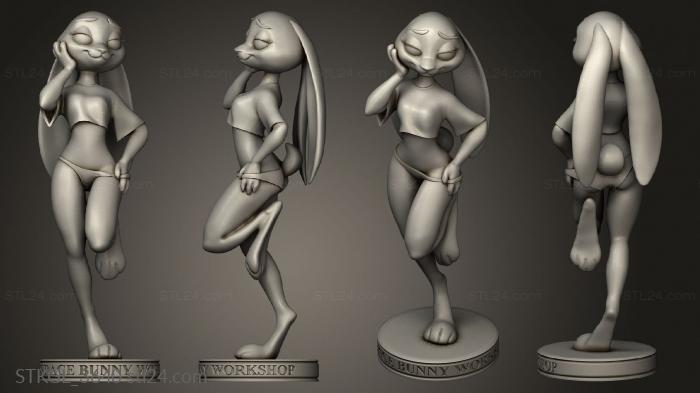 Figurines of girls (judy hopps spacebunny, STKGL_3640) 3D models for cnc