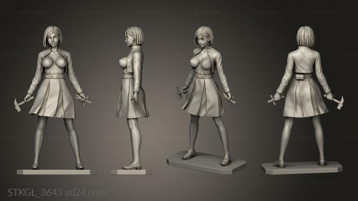 Figurines of girls (Jujutsu Kaisen Sugisakibara, STKGL_3643) 3D models for cnc