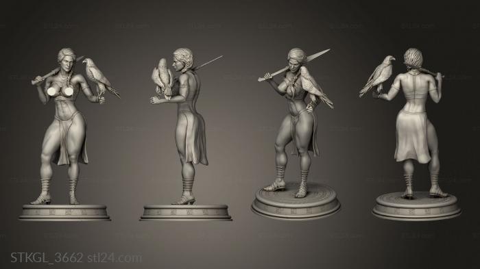 Figurines of girls (Kassandra, STKGL_3662) 3D models for cnc