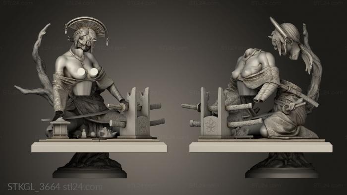 Figurines of girls (Katsumi Box, STKGL_3664) 3D models for cnc