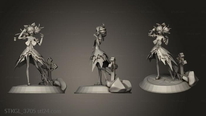 Figurines of girls (Kureiji Ollie figure, STKGL_3705) 3D models for cnc