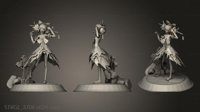 Figurines of girls (Kureiji Ollie figure, STKGL_3706) 3D models for cnc