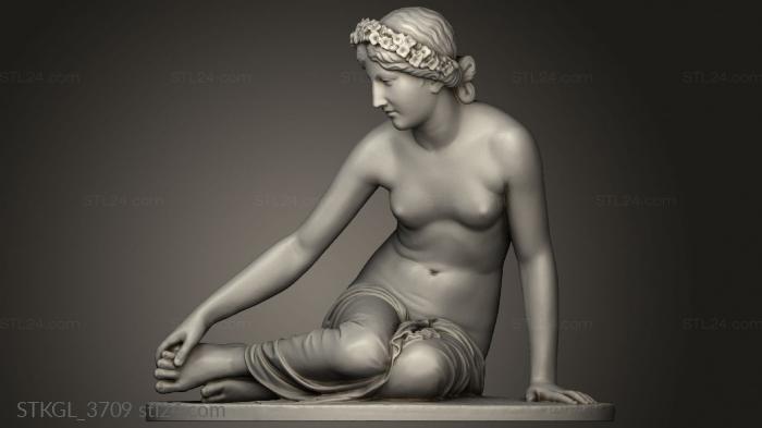 Figurines of girls (La Nymphe Salmacis NYMPH, STKGL_3709) 3D models for cnc