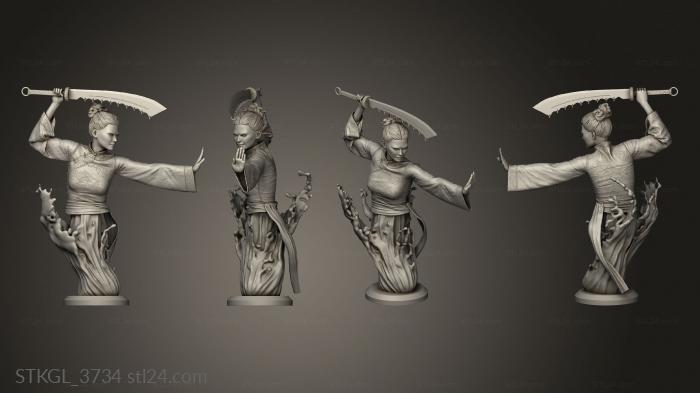 Figurines of girls (Lady Xiu sfw, STKGL_3734) 3D models for cnc