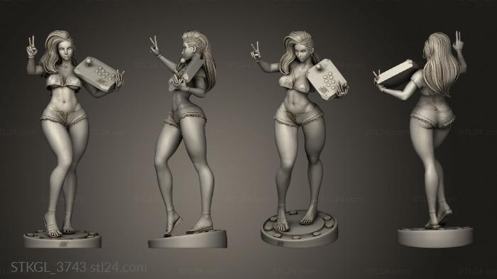 Figurines of girls (Laura Matsuda, STKGL_3743) 3D models for cnc