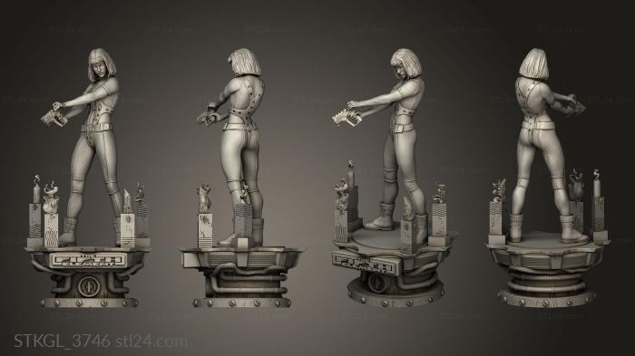 Figurines of girls (Leeloo The Fifth Element, STKGL_3746) 3D models for cnc