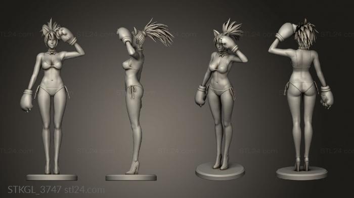 Figurines of girls (Leona Bikini, STKGL_3747) 3D models for cnc