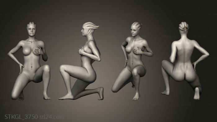 Figurines of girls (LIARA Barrier, STKGL_3750) 3D models for cnc