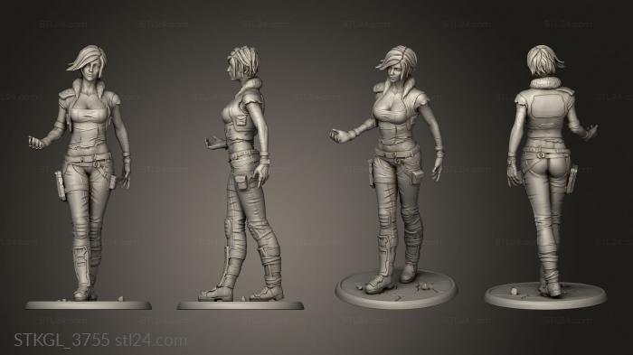 Figurines of girls (Lilith, STKGL_3755) 3D models for cnc