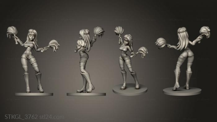 Figurines of girls (Cheerleaders Loec Felfathyelna, STKGL_3762) 3D models for cnc