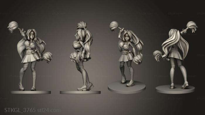 Figurines of girls (Cheerleaders Tehefne, STKGL_3765) 3D models for cnc