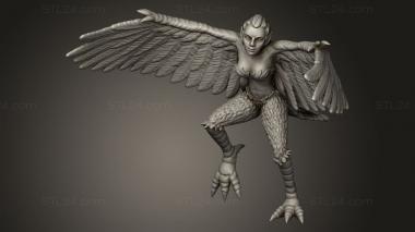 Figurines of girls (lost folders harpy, STKGL_3781) 3D models for cnc