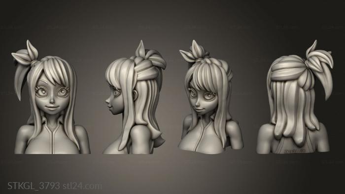 Figurines of girls (Lucy Heartfilia lucy naked, STKGL_3793) 3D models for cnc