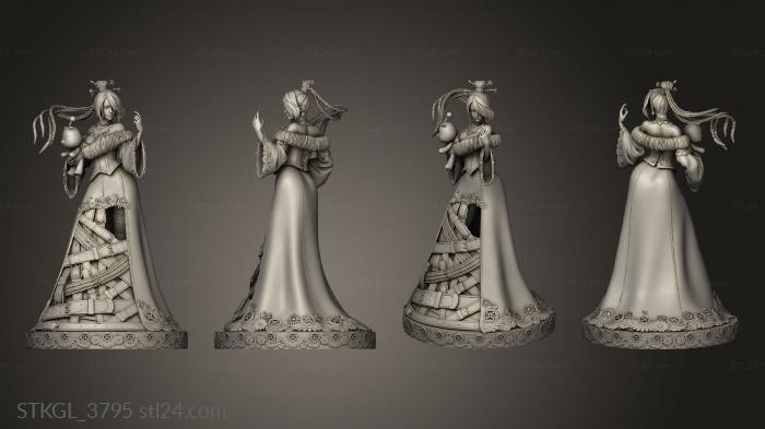 Figurines of girls (Lulu FFX skirt, STKGL_3795) 3D models for cnc