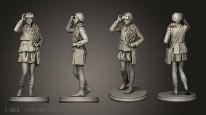 Figurines of girls (Luna, STKGL_3798) 3D models for cnc