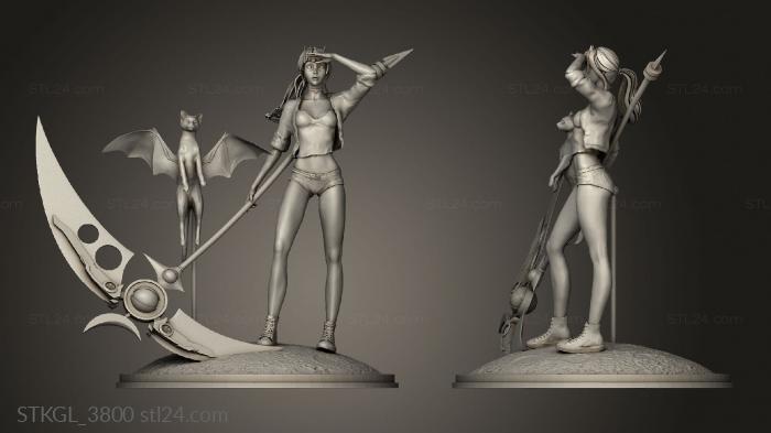 Figurines of girls (Lunava Schroedinger inserts, STKGL_3800) 3D models for cnc