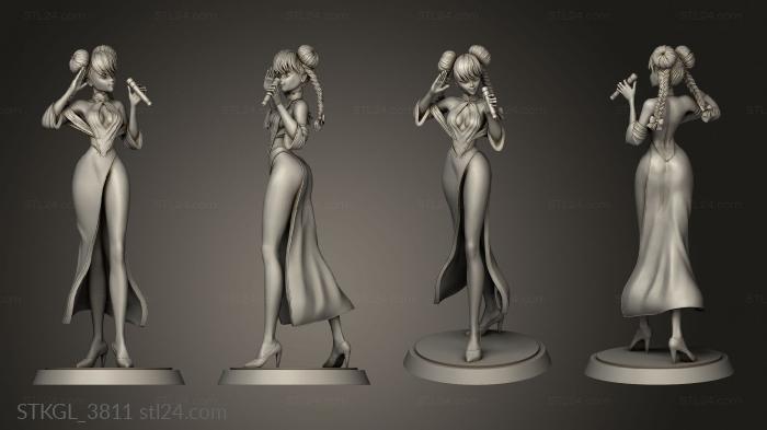 Figurines of girls (Lynn Min Bem YB ck Fz, STKGL_3811) 3D models for cnc