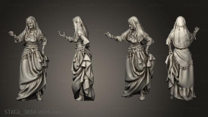 Figurines of girls (Madame Astra woman, STKGL_3814) 3D models for cnc