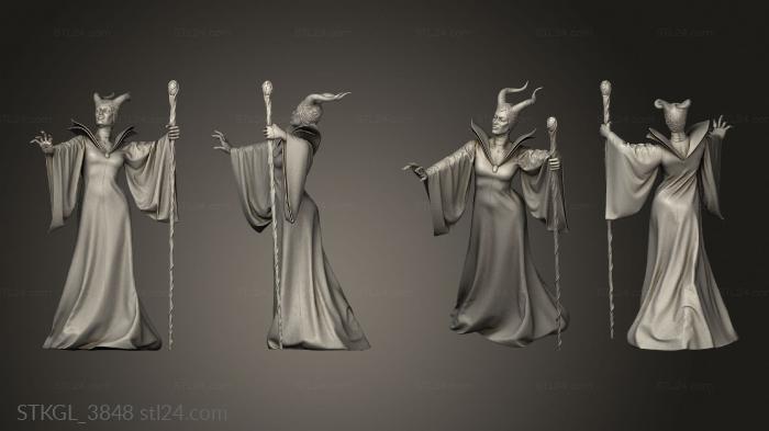 Figurines of girls (Maleficent and Thrall, STKGL_3848) 3D models for cnc