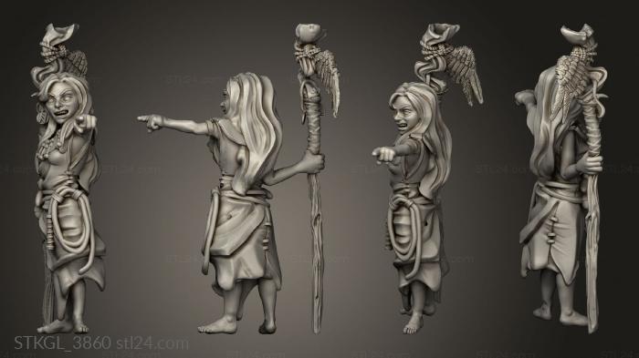 Figurines of girls (Margo Witch, STKGL_3860) 3D models for cnc