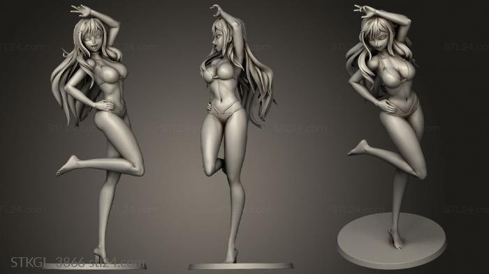 Figurines of girls (Marin Kitagawa, STKGL_3866) 3D models for cnc