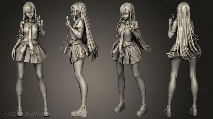 Figurines of girls (Marin Kitagawa Rubim Uniform, STKGL_3869) 3D models for cnc