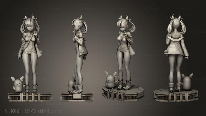 Figurines of girls (Marnie SFW SFW, STKGL_3873) 3D models for cnc