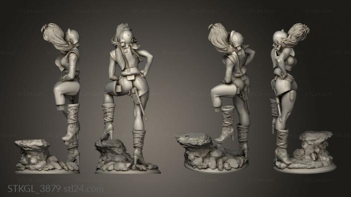 Figurines of girls (Marvel Got Nebula statue Igor Lopez Abdom, STKGL_3879) 3D models for cnc