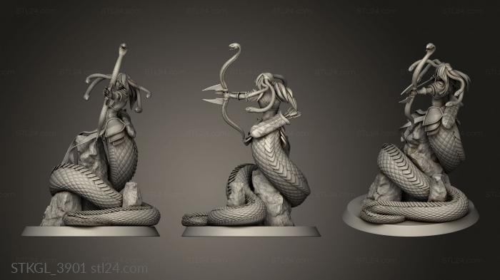 Figurines of girls (Medusa Elites Longbow, STKGL_3901) 3D models for cnc