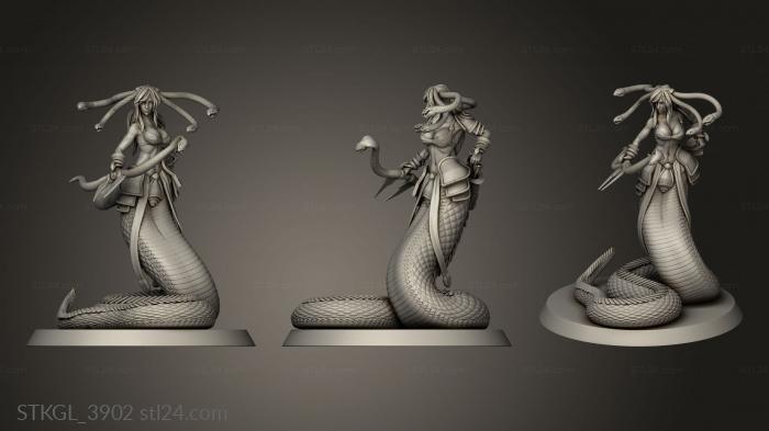 Figurines of girls (Medusa Elites Longbow, STKGL_3902) 3D models for cnc