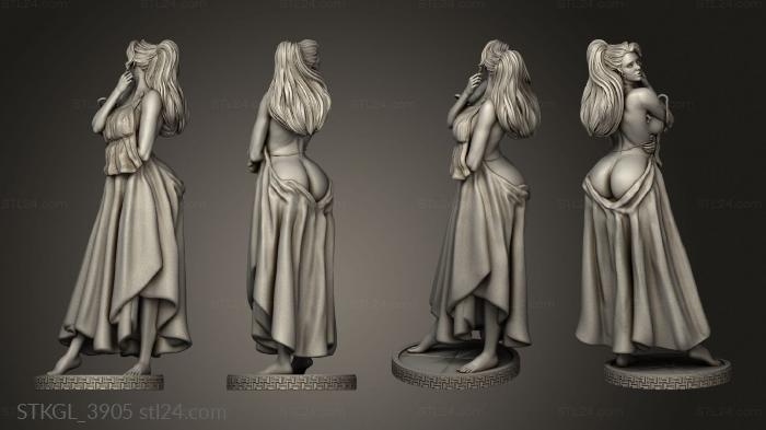 Figurines of girls (Megara, STKGL_3905) 3D models for cnc