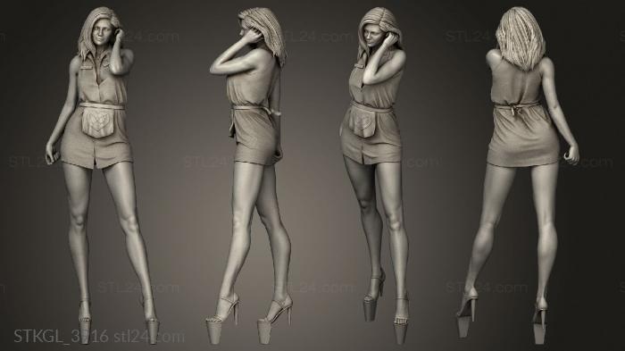 Figurines of girls (Megha Mary Jane Watson Janever MJ Kirsten, STKGL_3916) 3D models for cnc