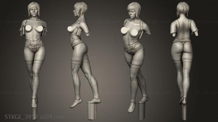 Figurines of girls (Megha Scarlett Johansson Major Adultver and Legs, STKGL_3919) 3D models for cnc