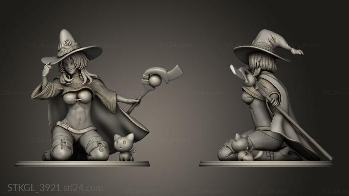 Figurines of girls (Megumin, STKGL_3921) 3D models for cnc