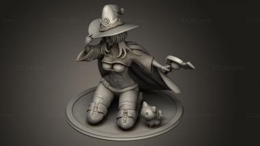 Figurines of girls (Megumin, STKGL_3921) 3D models for cnc