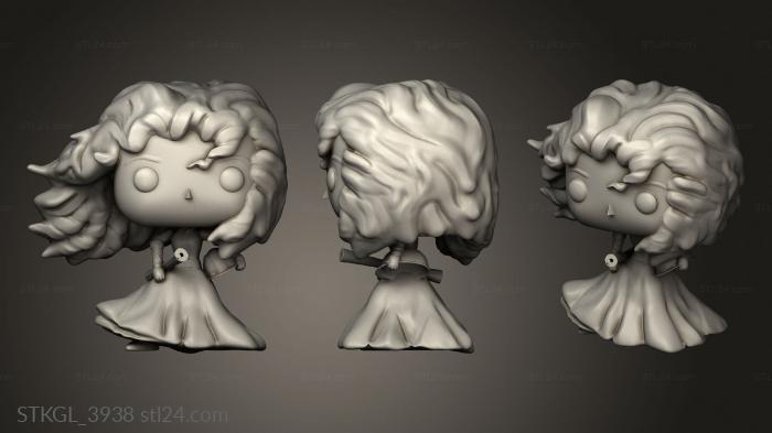 merida funko dxr aleto Brave high poly