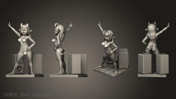 Figurines of girls (Суккуб Меру и Боевой Молот возвращаются, STKGL_3941) 3D models for cnc