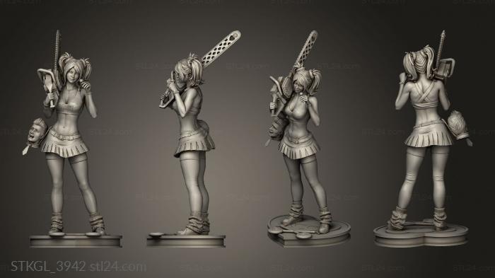 Figurines of girls (Бензопила Me ias Lollipop, STKGL_3942) 3D models for cnc