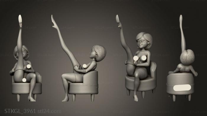 Figurines of girls (Elastigirl, STKGL_3961) 3D models for cnc