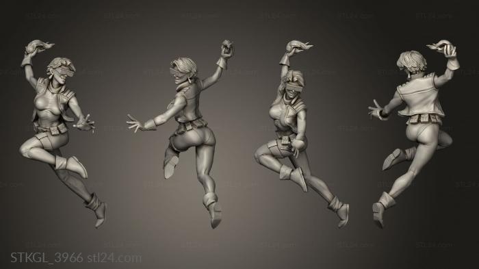 Figurines of girls (Terrain Boom Tick Tock bb boom boom, STKGL_3966) 3D models for cnc